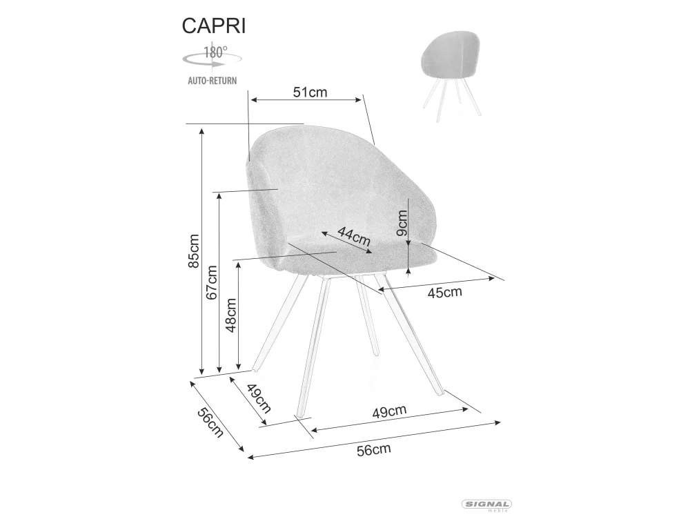 Židle Capri Vardo (obrázek 4)