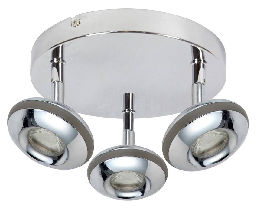 LED stropné svietidlo 3x6W 26cm SKIPPER LED COB STROPNÉ SVIETIDLO OKRÚHLA HLAVICA S CHROMOVÝM KĹBOM