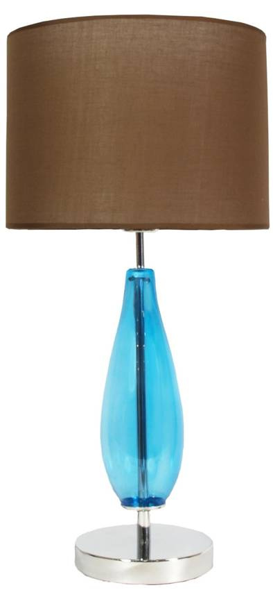 Stolová lampa Marrone v hnedej a modrej farbe