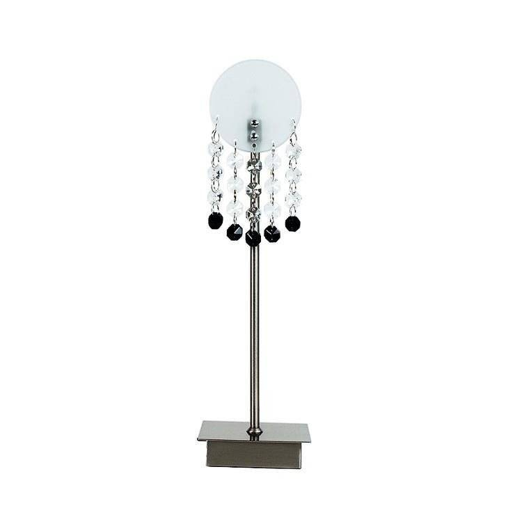 Stolní lampa Luxor z matného niklového skla