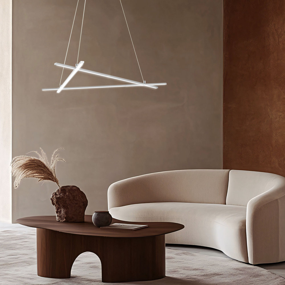 Apeti Andros LED stříbrná závěsná stropní lampa 4000K