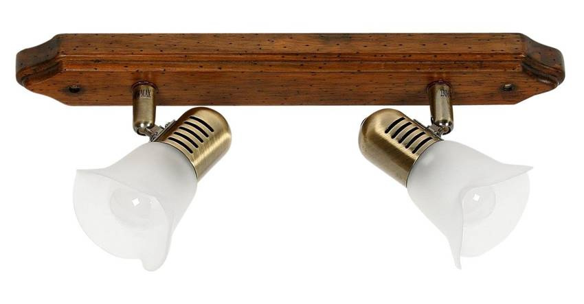 Stropné svietidlo Coloseo 2X40W R50 E14 tmavé drevo
