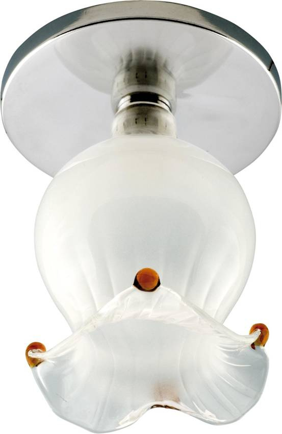Stropné svietidlo Candellux Sk-38 so skleneným kvetinovým zvončekom