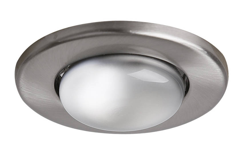 Stropná lampa, saténový nikel, okrúhla, OZS-01