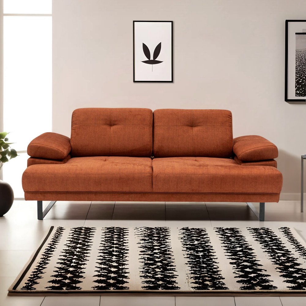 Dvoumístná rozkládací pohovka Mustang - Orange (obrázek 11)