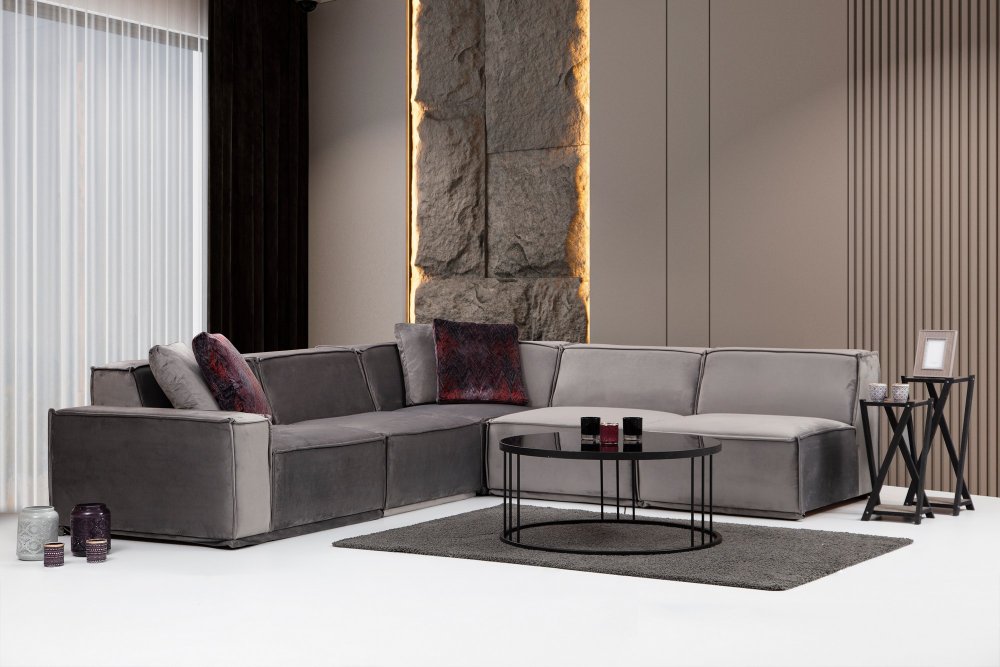 Rohová sedacia súprava / Rohová pohovka Lego Corner 4 (L1-O1-C-O1-O1)