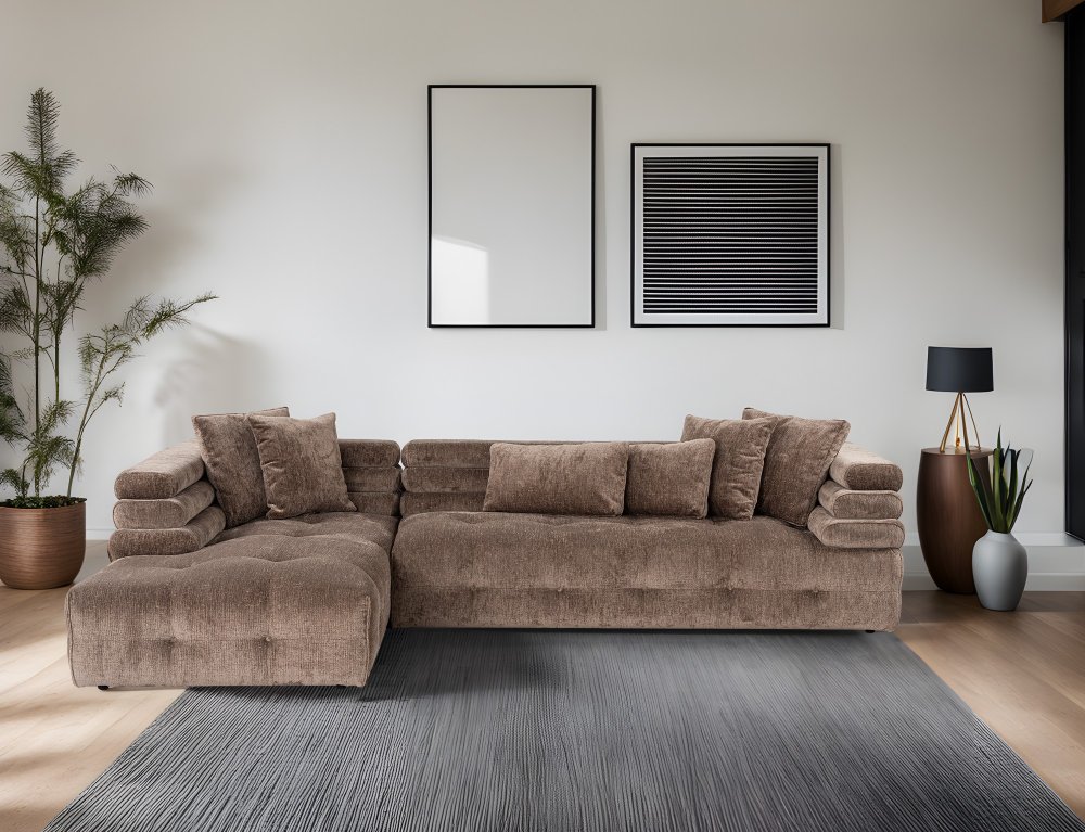 Rohová sedacia súprava / Rohová pohovka Boston Corner Left (Chl-2R)