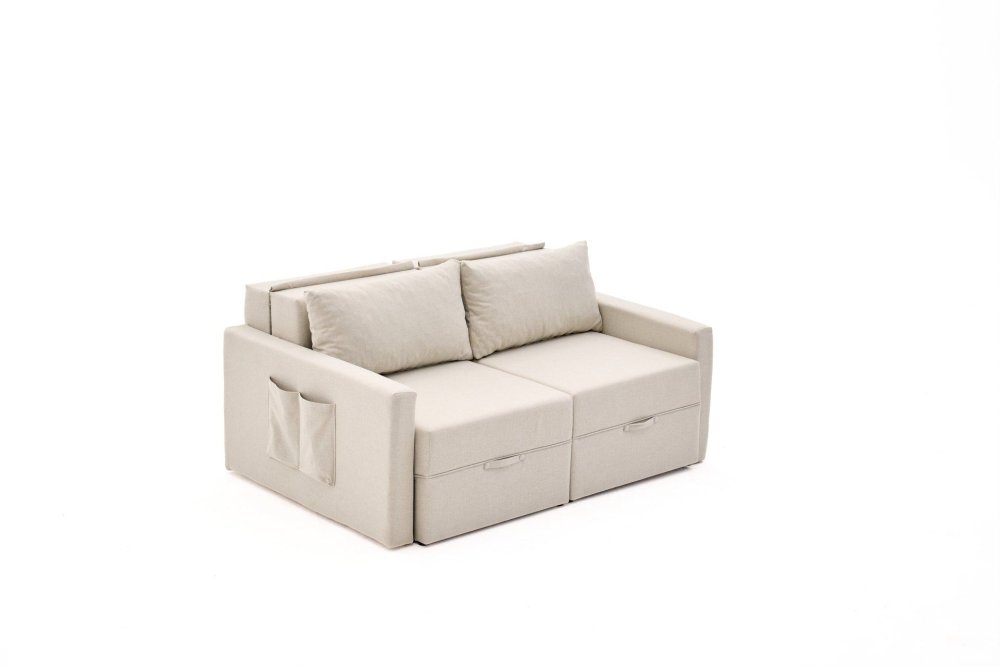 Dvoumístná rozkládací pohovka Saros - Cream (obrázek 7)