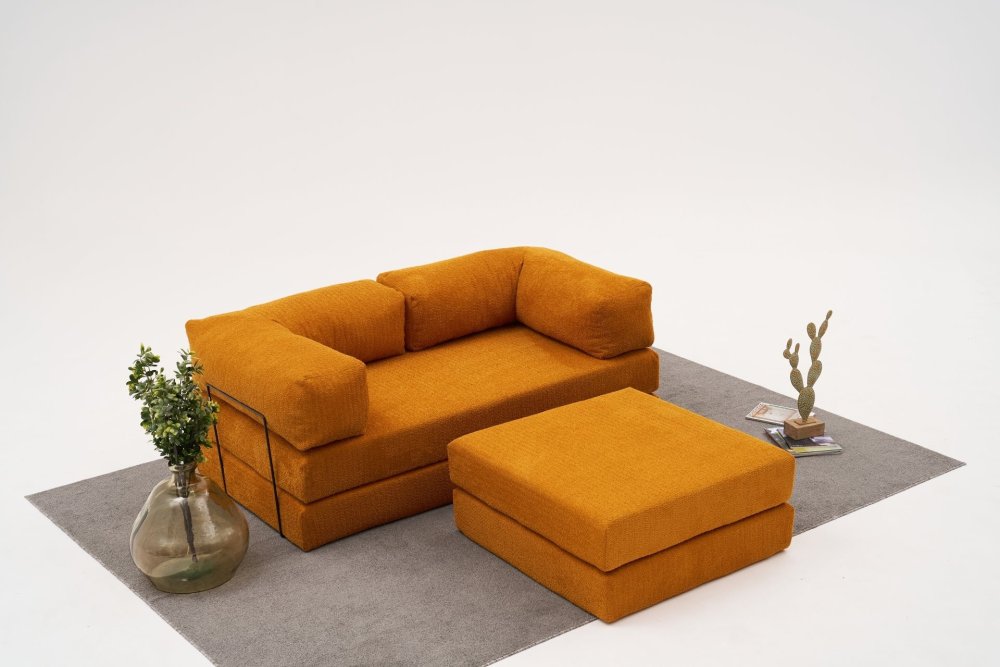 Rohová sedací souprava Comfort Mini - Orange (obrázek 11)