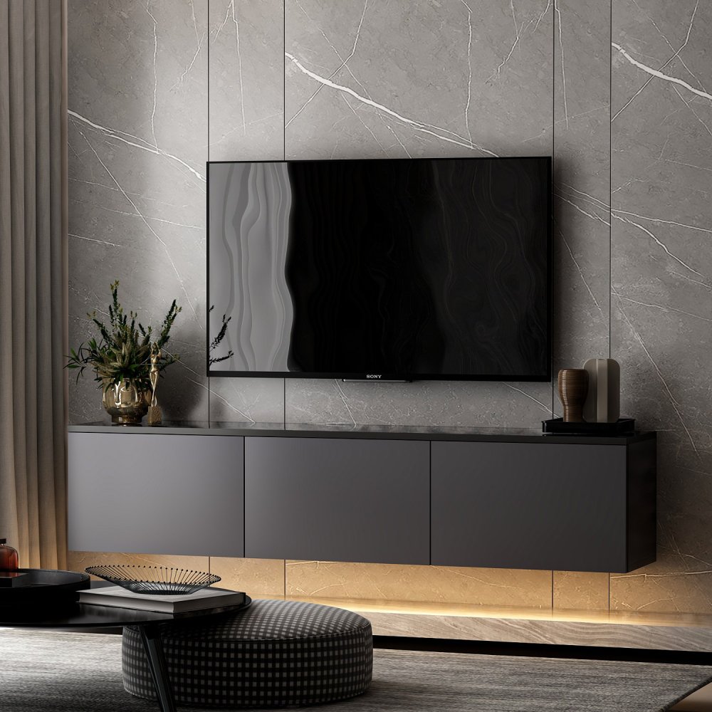 TV stolek Neon Illuminated - Anthracite (obrázek 13)