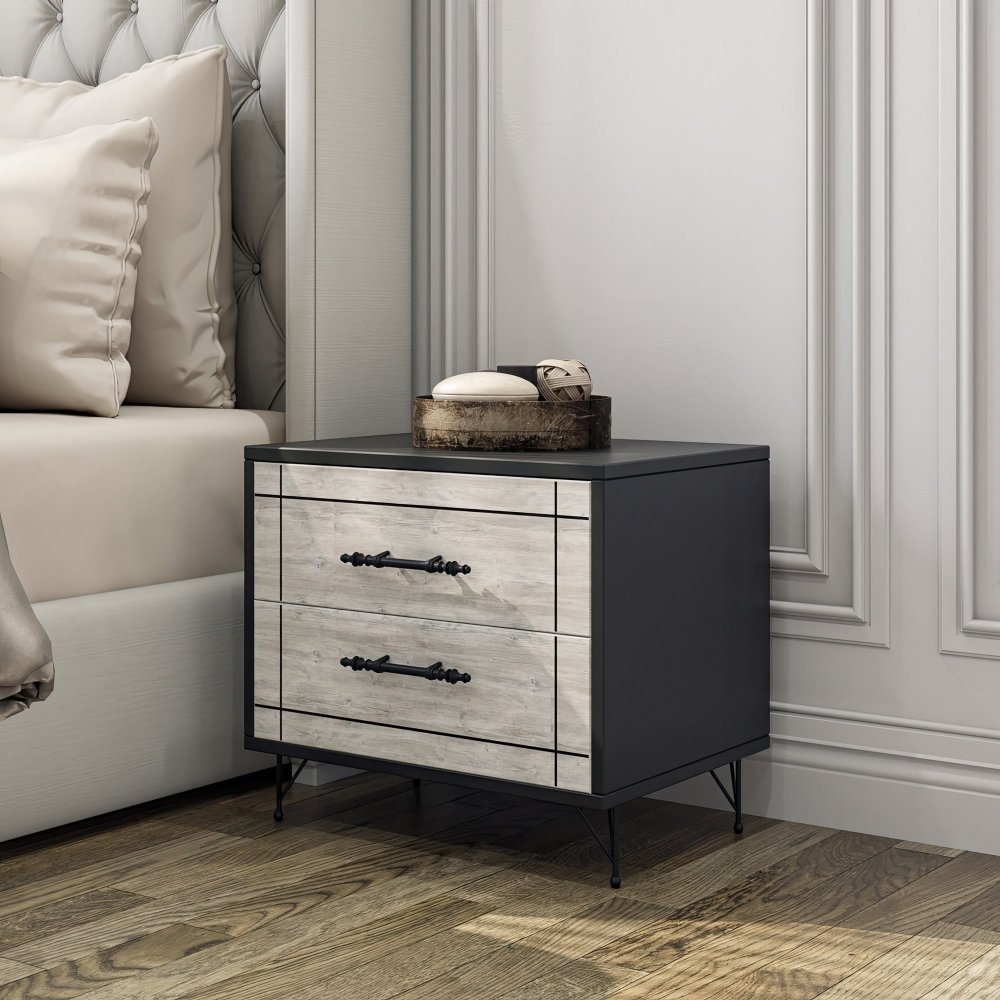 Nočný stolík Night - Light Grey