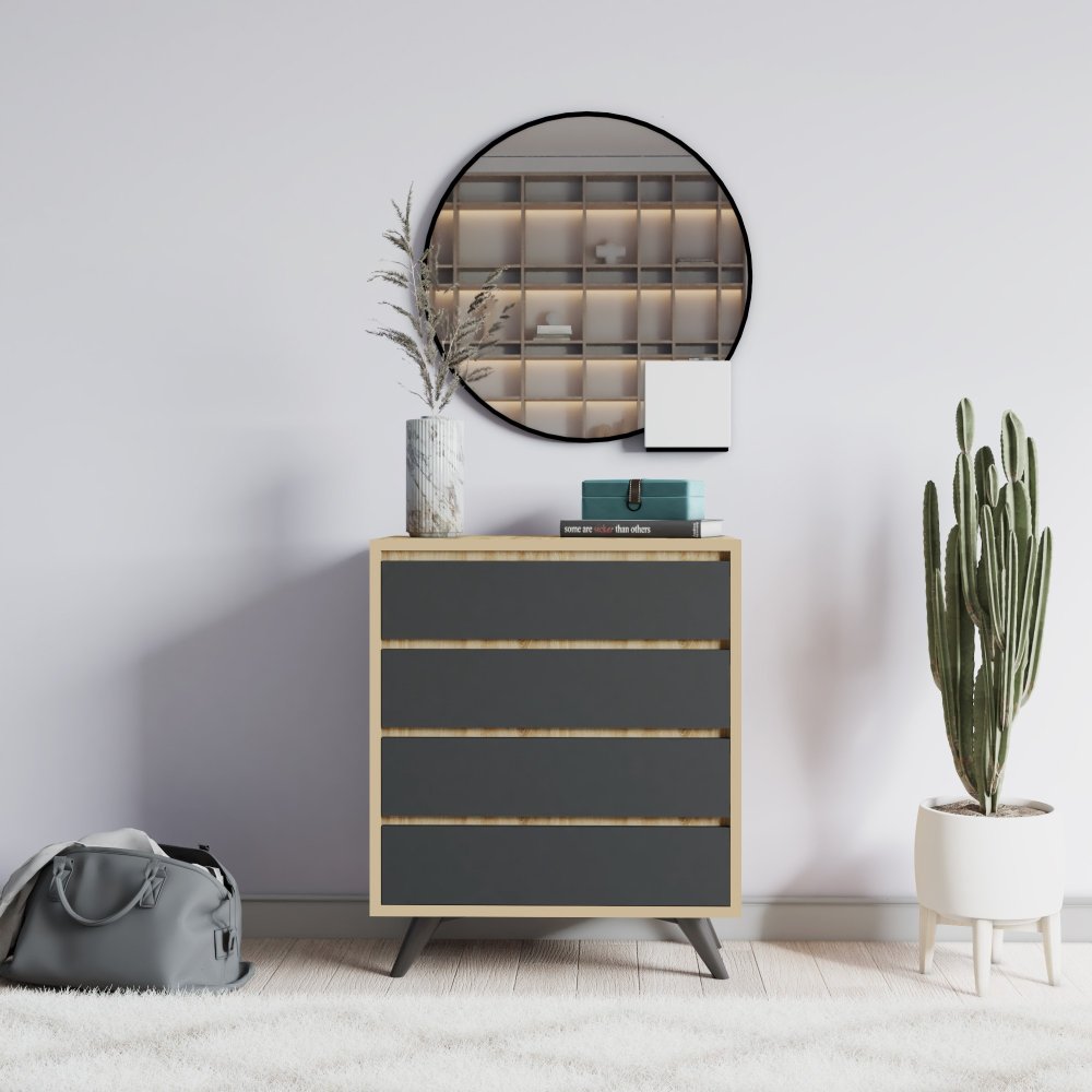 Komoda Suvera - Oak, Anthracite (obrázek 4)