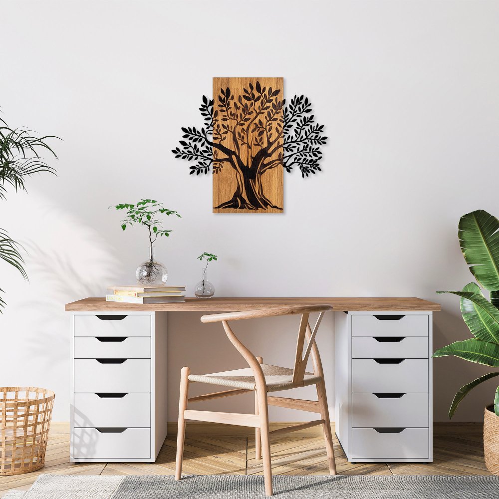 Dekoratívny drevený doplnok na stenu Monumental Tree 2