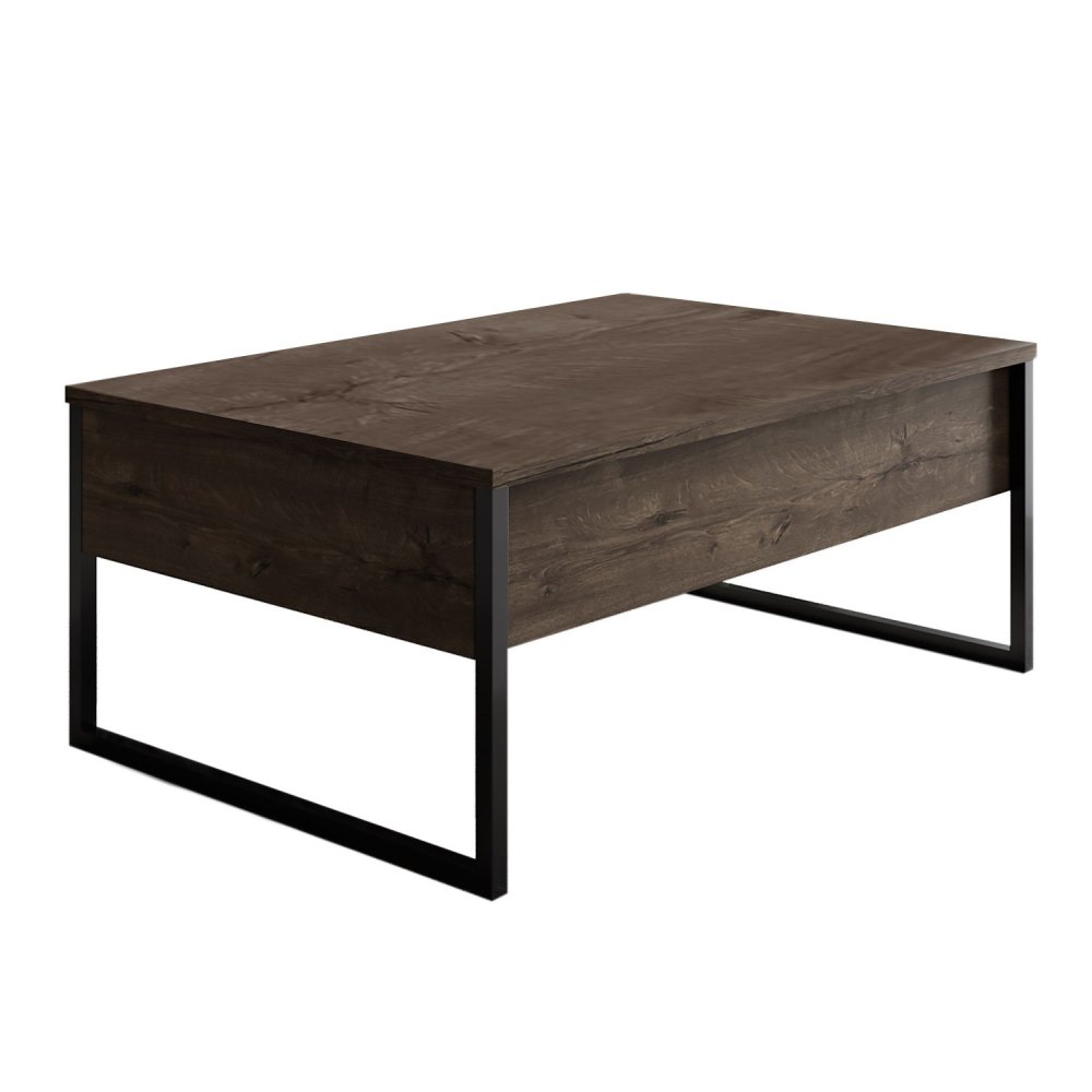 Living Room Furniture Set Luxe Set - Walnut, Black (obrázek 5)
