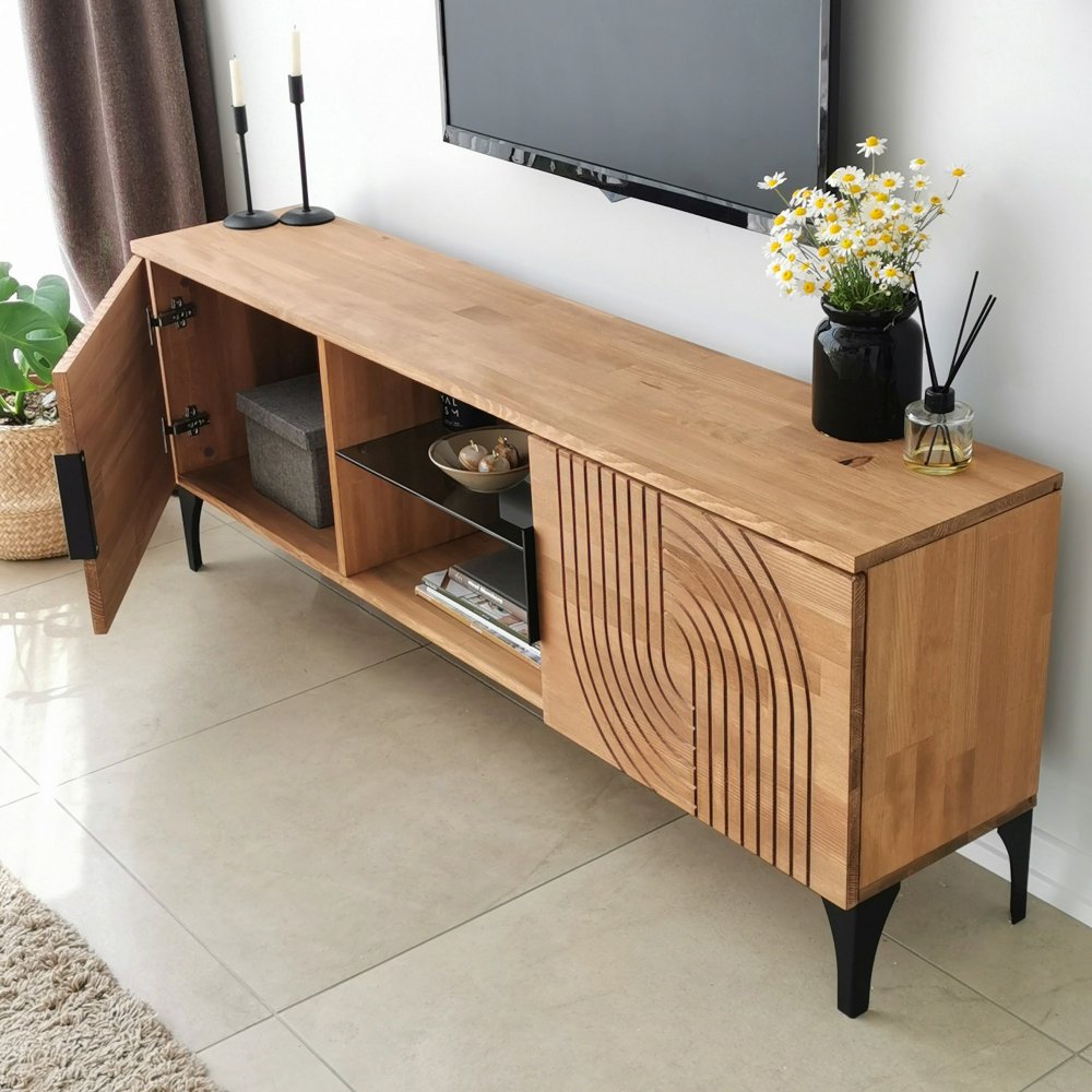 TV stěna / Sestava pod TV Lidya - Oak (obrázek 10)