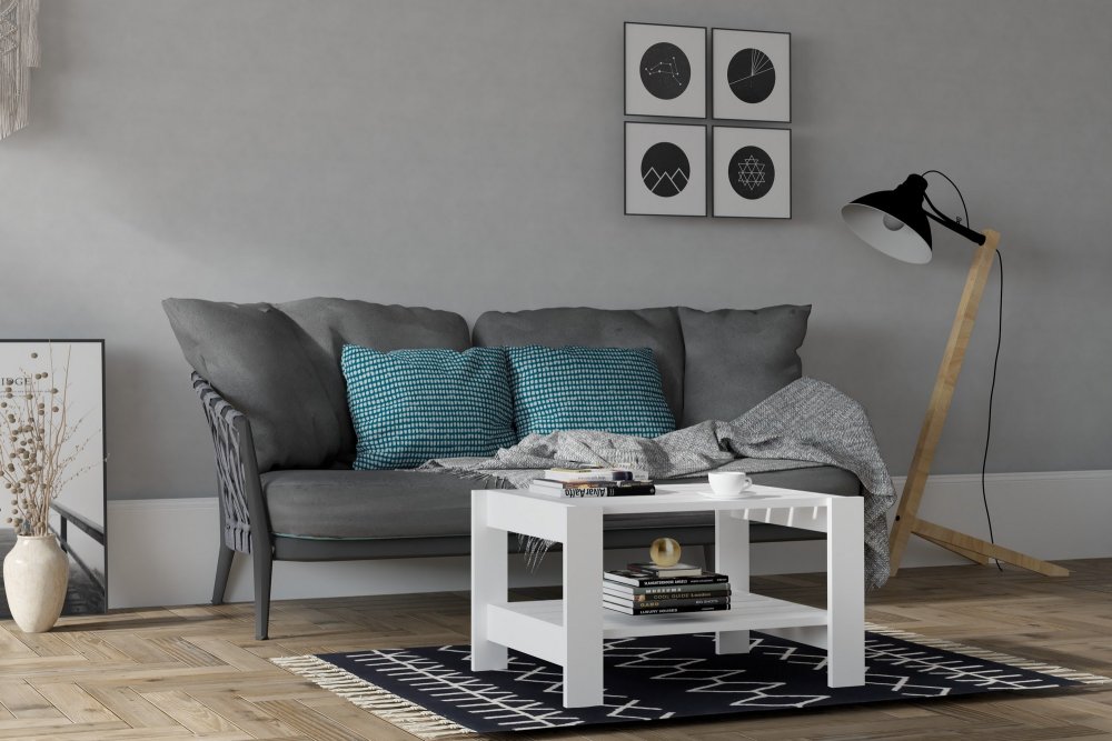 Konferenčný stolík Herb - White