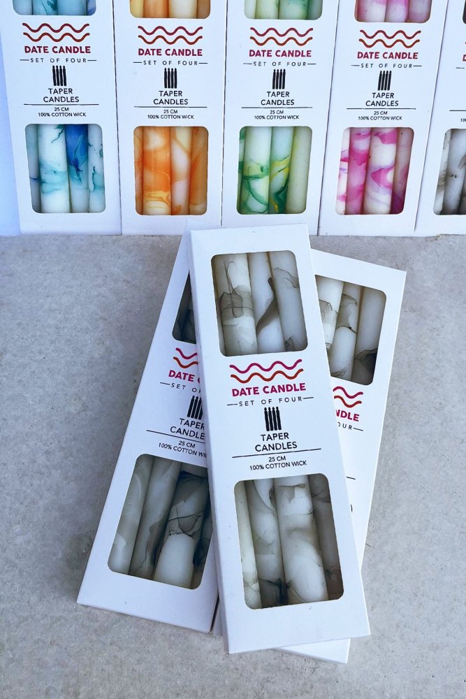 Sviečka Date Candle - Marble