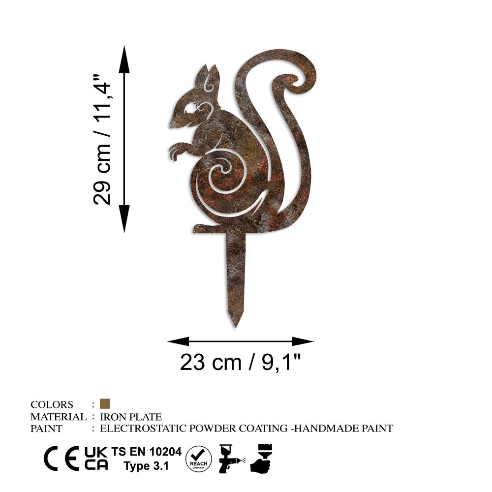 Zahradní dekorace Squirrel -A 01 (obrázek 3)