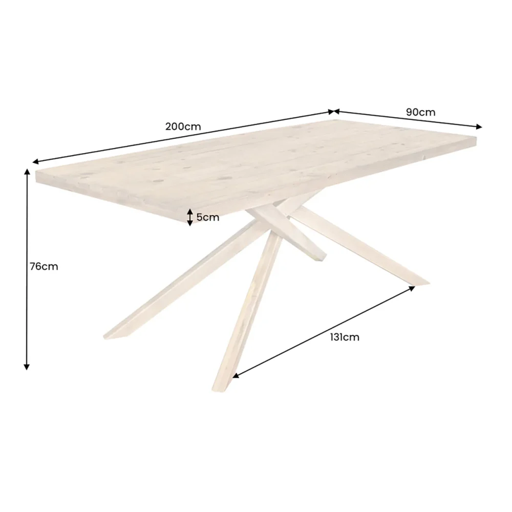 Jídelní stůl TIMBER Dekorhome (obrázek 4)
