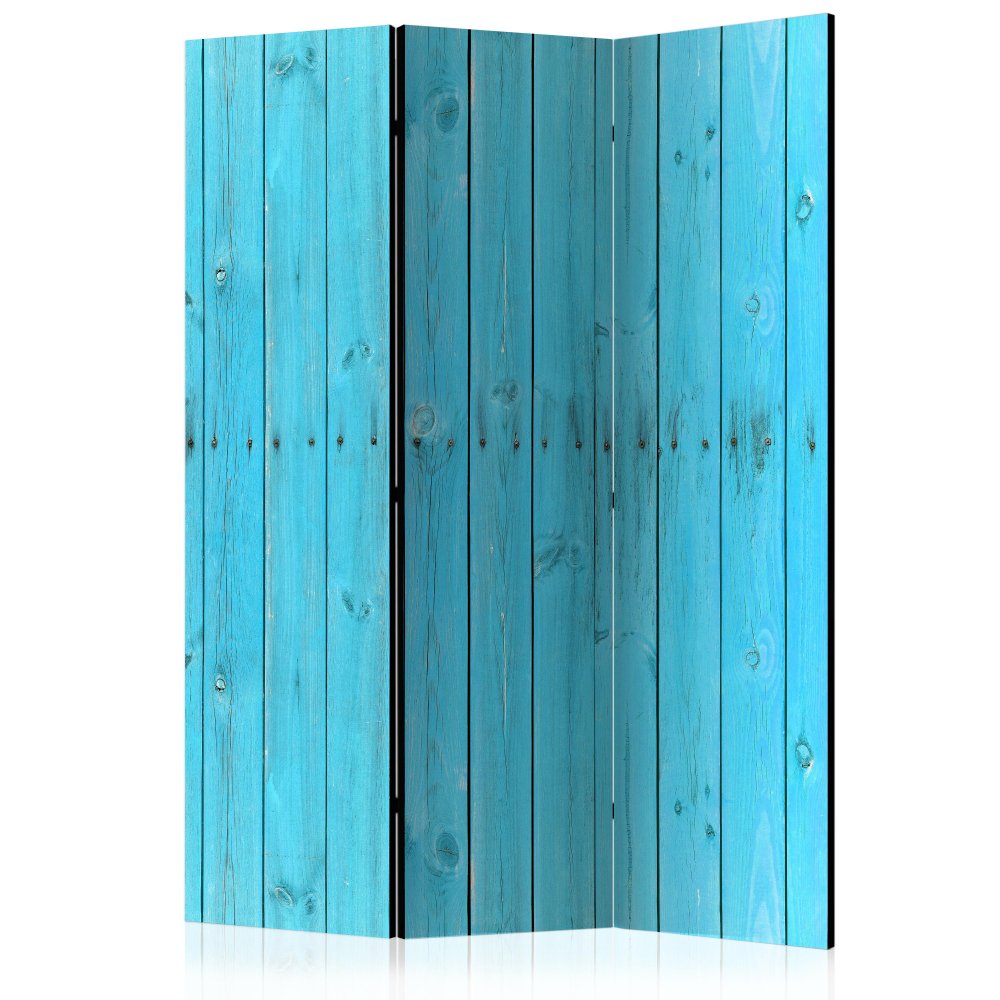 Levně Paraván The Blue Boards Dekorhome 135x172 cm (3-dílný)