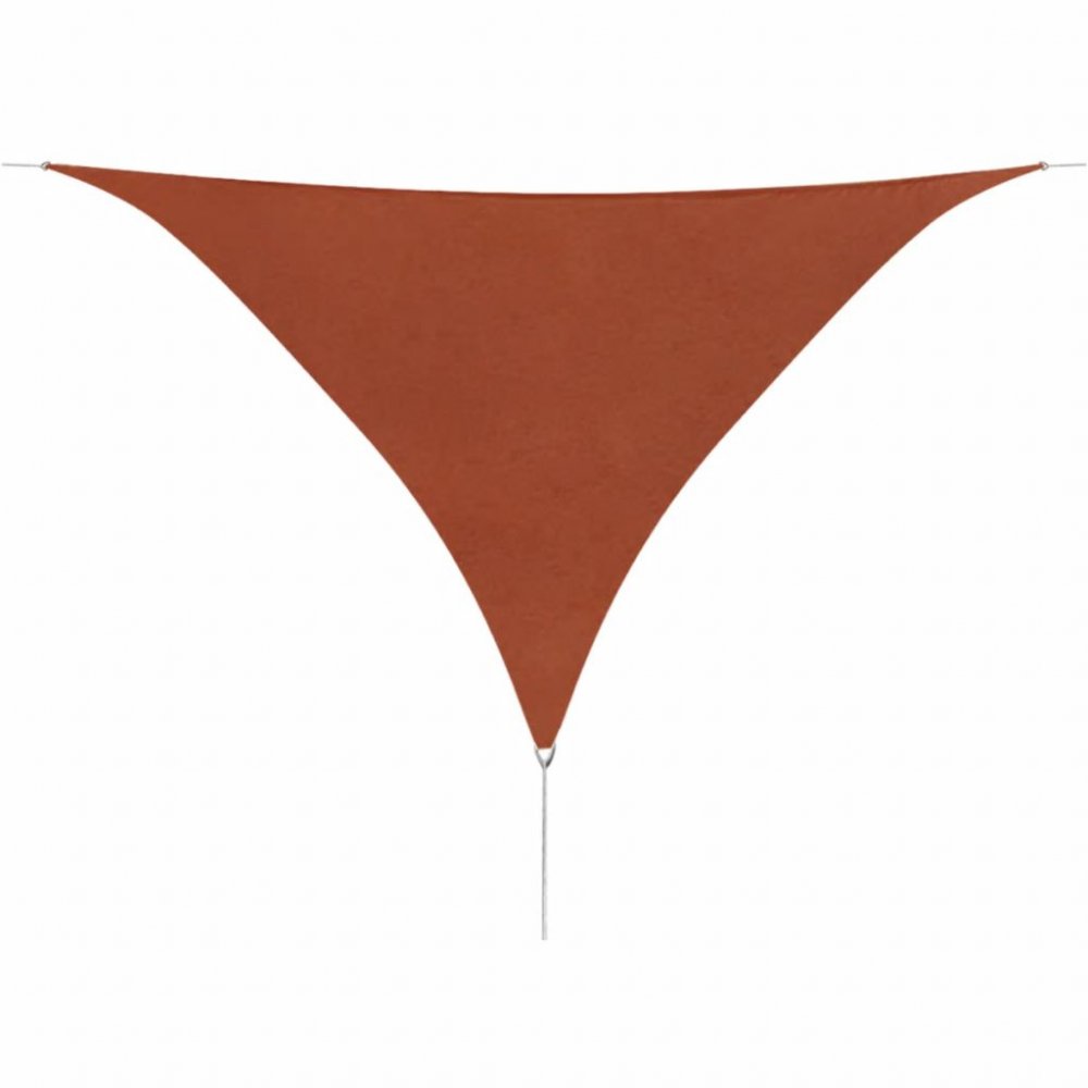Plachta proti slnku oxfordská látka trojuholník 3,6 x 3,6 x 3,6 m Dekorhome Tehlová