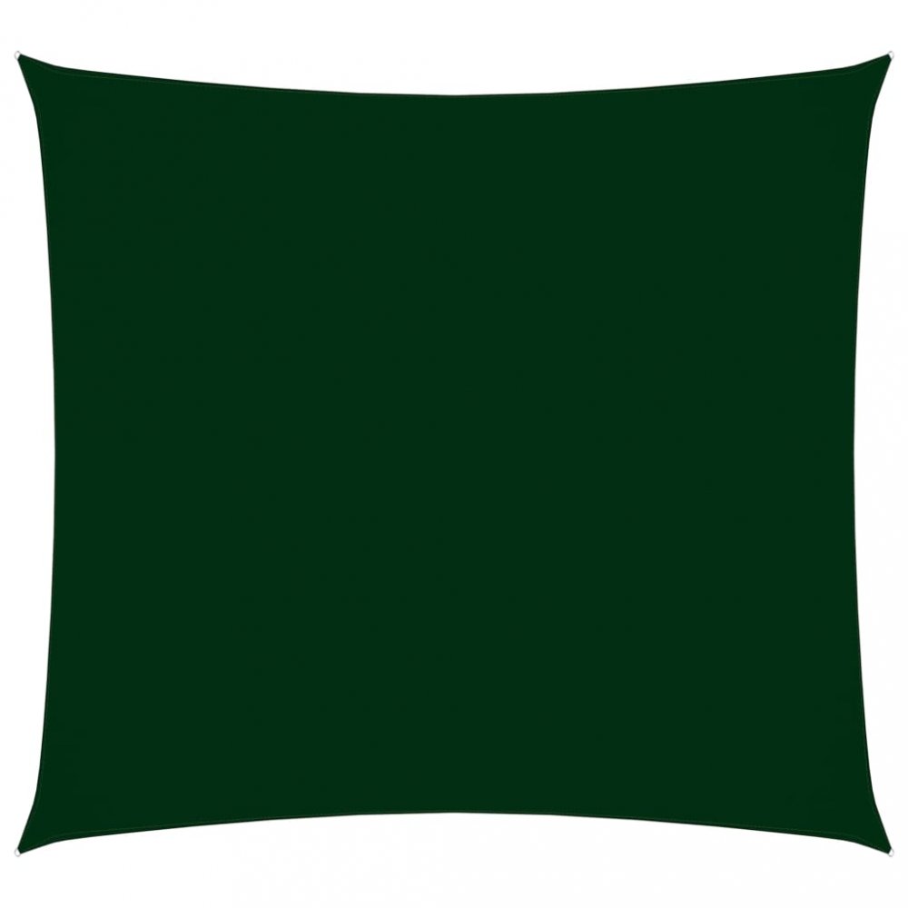 Tieniaca plachta štvorcová 5 x 5 m oxfordská látka Dekorhome Tmavo zelená