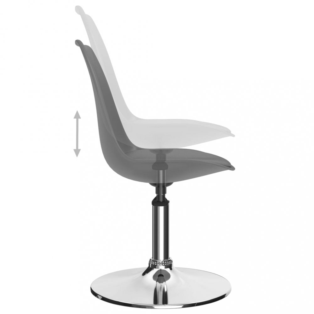 Otočné jídelní židle 2 ks umělá kůže / kov Dekorhome Žlutá Obrázek