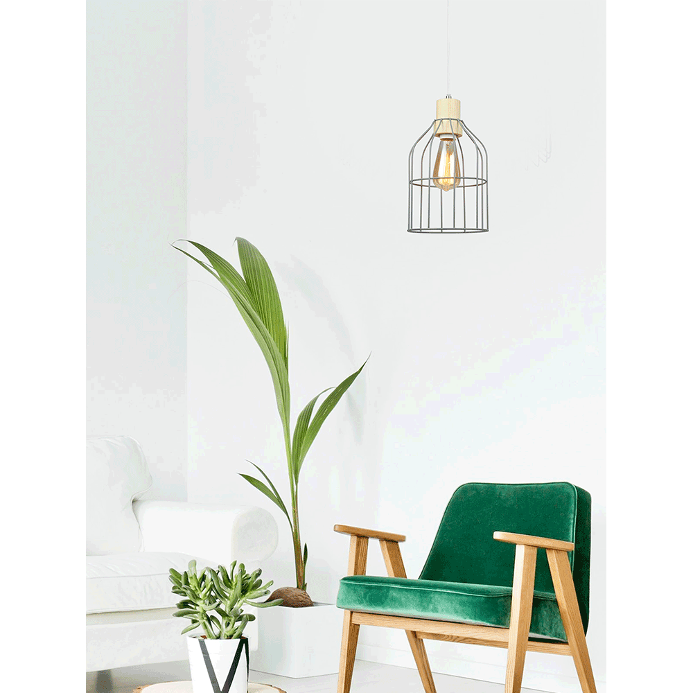 Závěsná lampa ASTOK Tempo Kondela Černá Obrázek