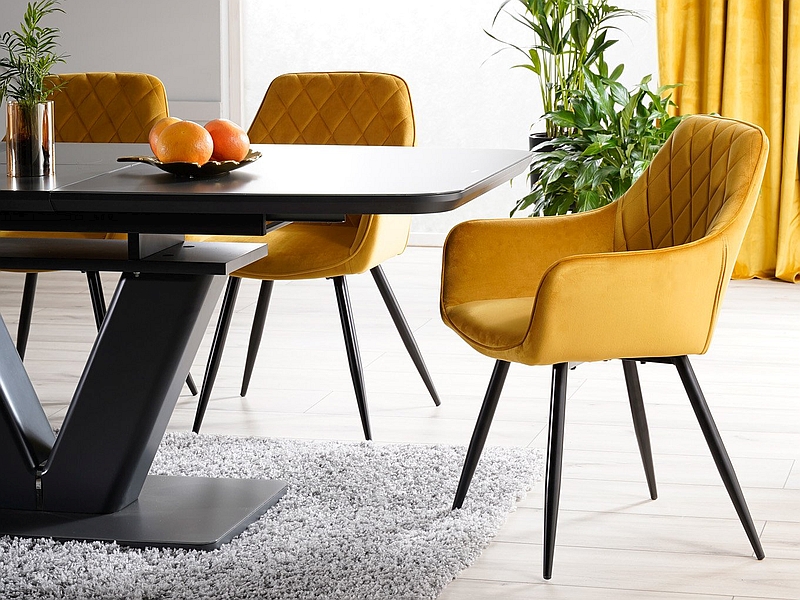 Jídelní křeslo LINEA VELVET Signal Zelená Obrázek