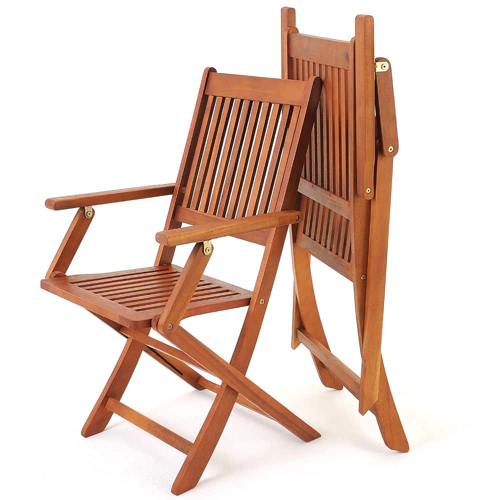 E-shop Záhradná skladacia stolička 2ks Dekorhome