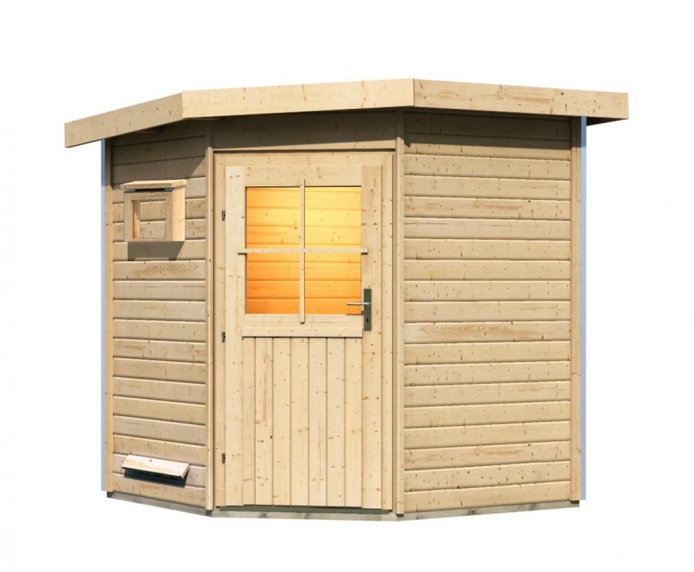 E-shop Vonkajšia fínska sauna PEKKA Lanitplast Prírodné drevo