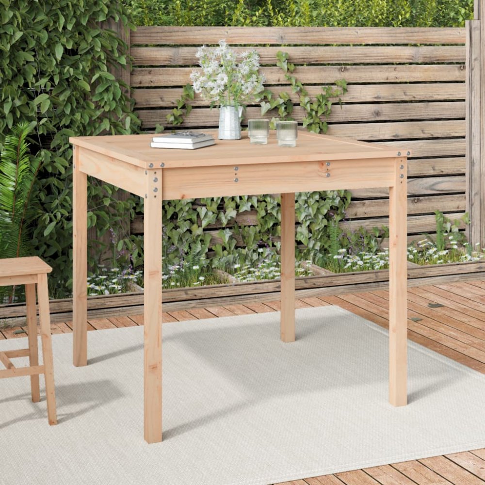 Zahradní stůl 82,5 x 82,5 x 76 cm masivní borové dřevo