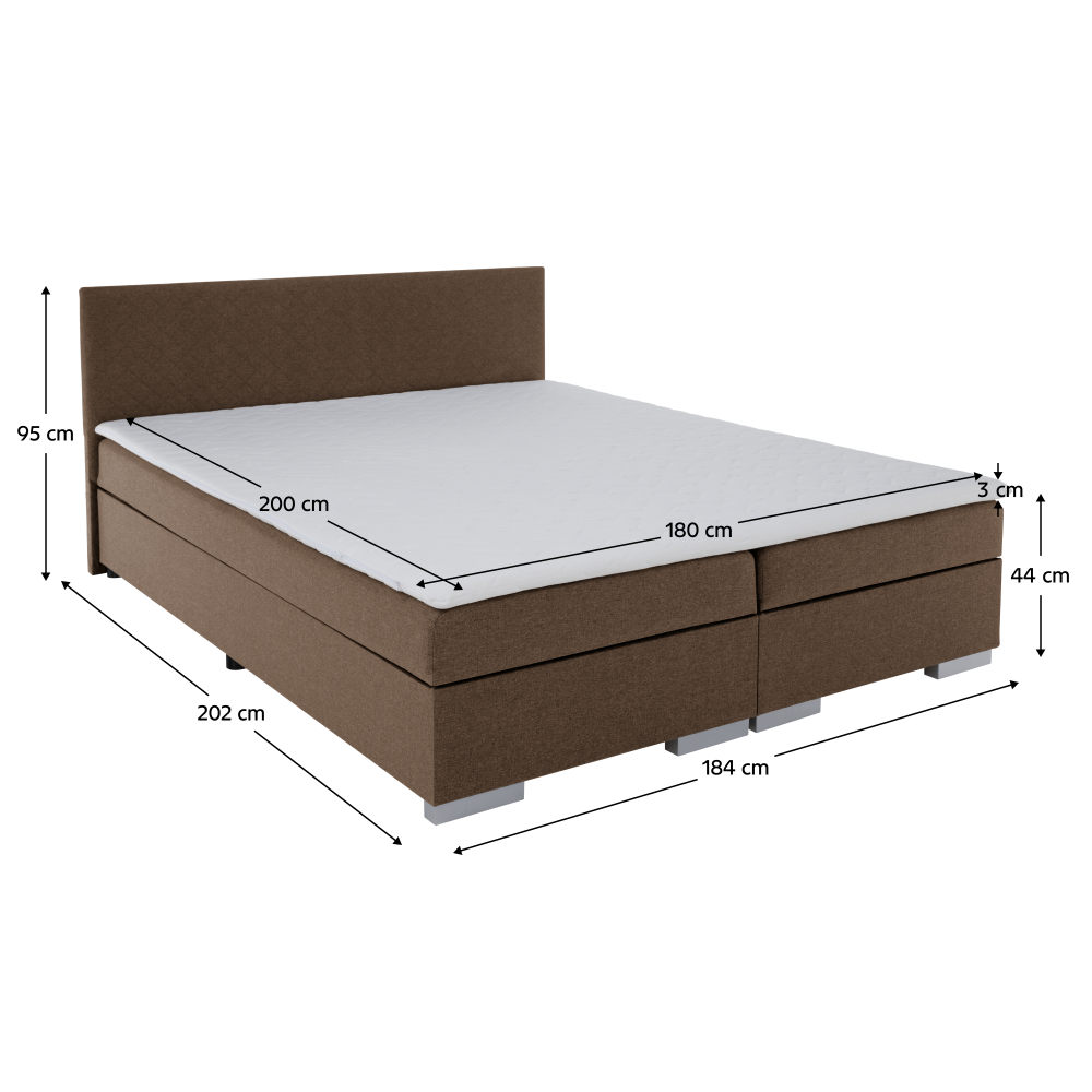 Boxspringová postel ADRIANA 3 180 cm