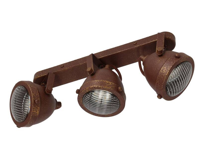 Stropné svietidlo hrdzavé pásiky 3x40W GU10 Frodo