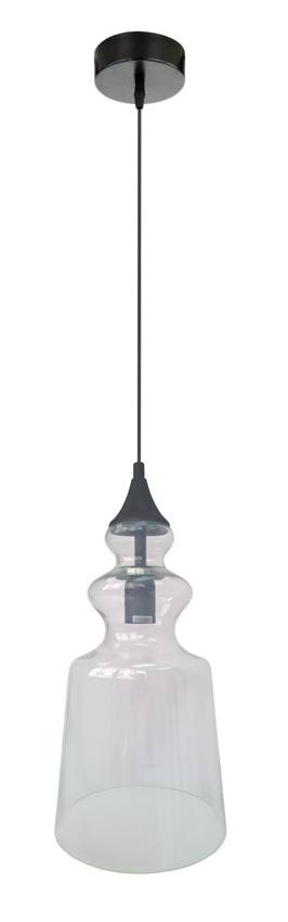 Stropná závesná lampa Oxelo e27, bezfarebná