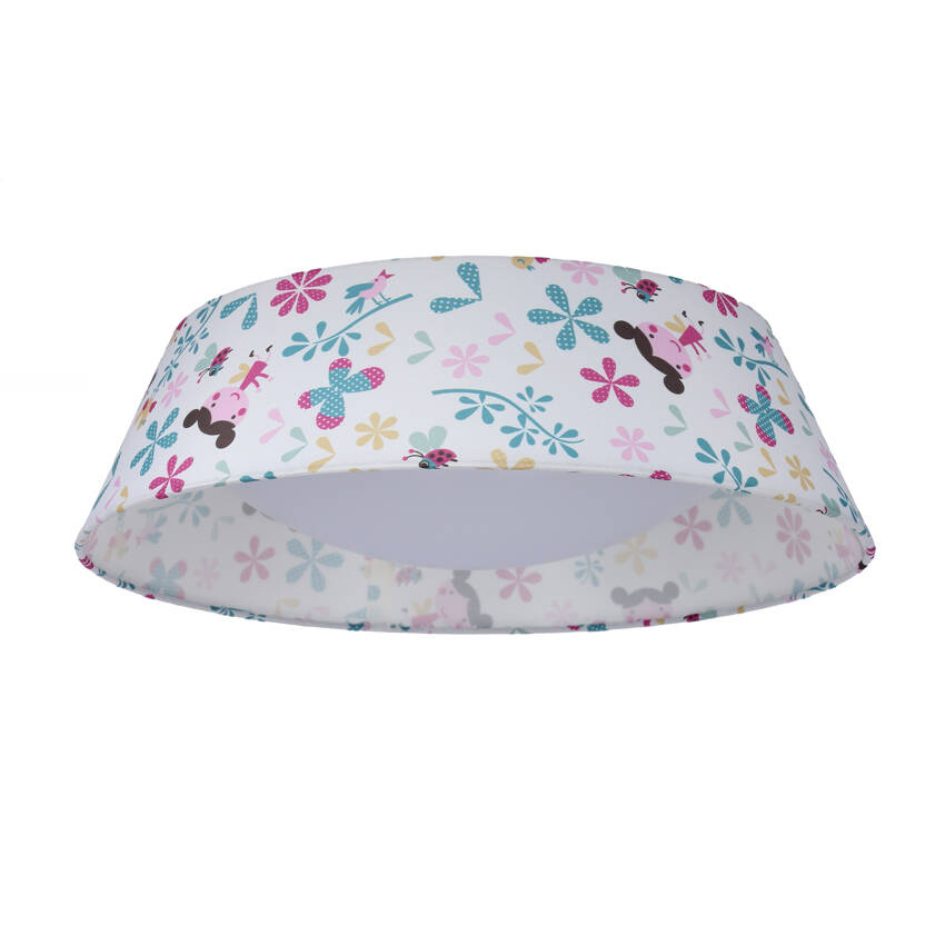 Stropná lampa pre dievčatá, stropná lampa 16W LED 6500K s tienidlom