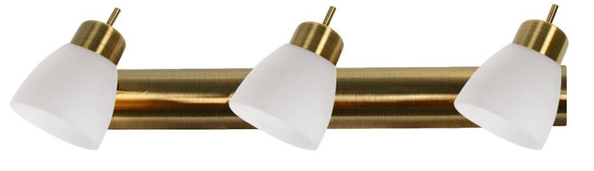 Stropné svietidlo Venice strip 3*40W G9 biele patinované