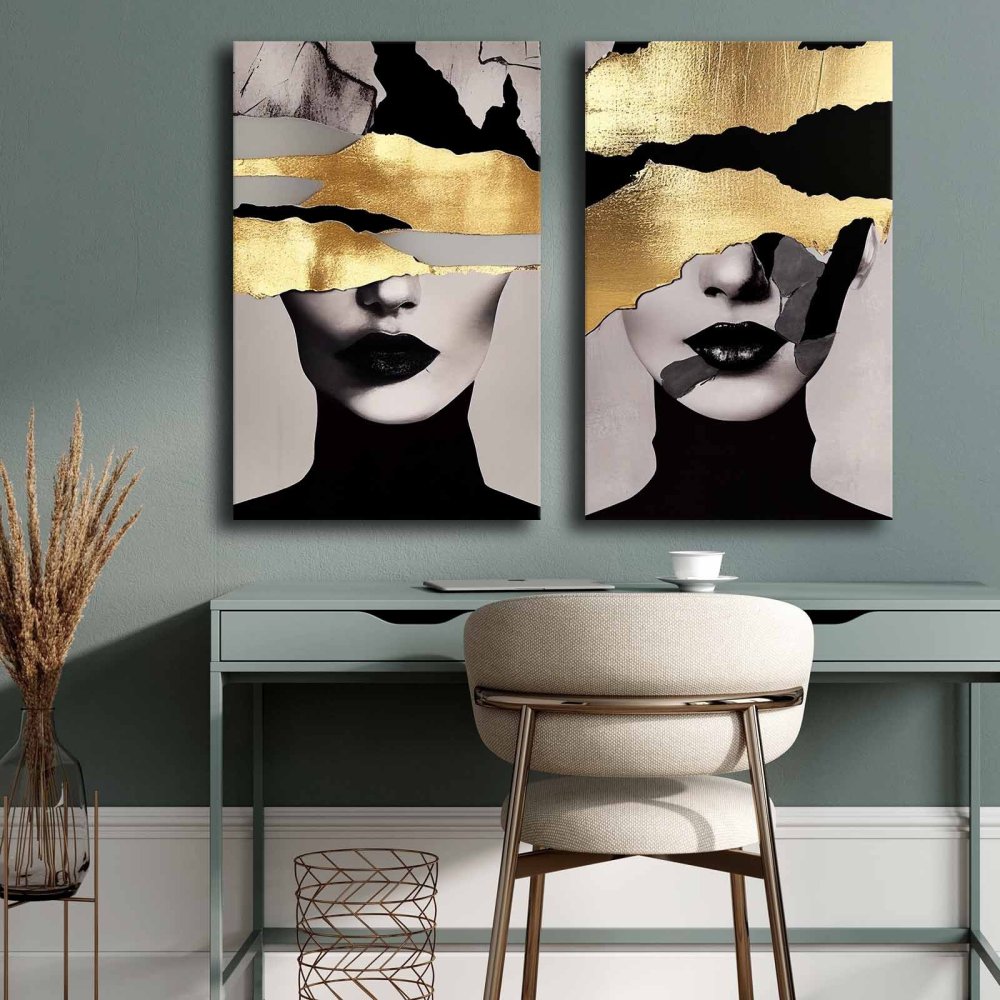 Dekoratívny obraz na plátne (2 kusy) 2P4570GSC-019