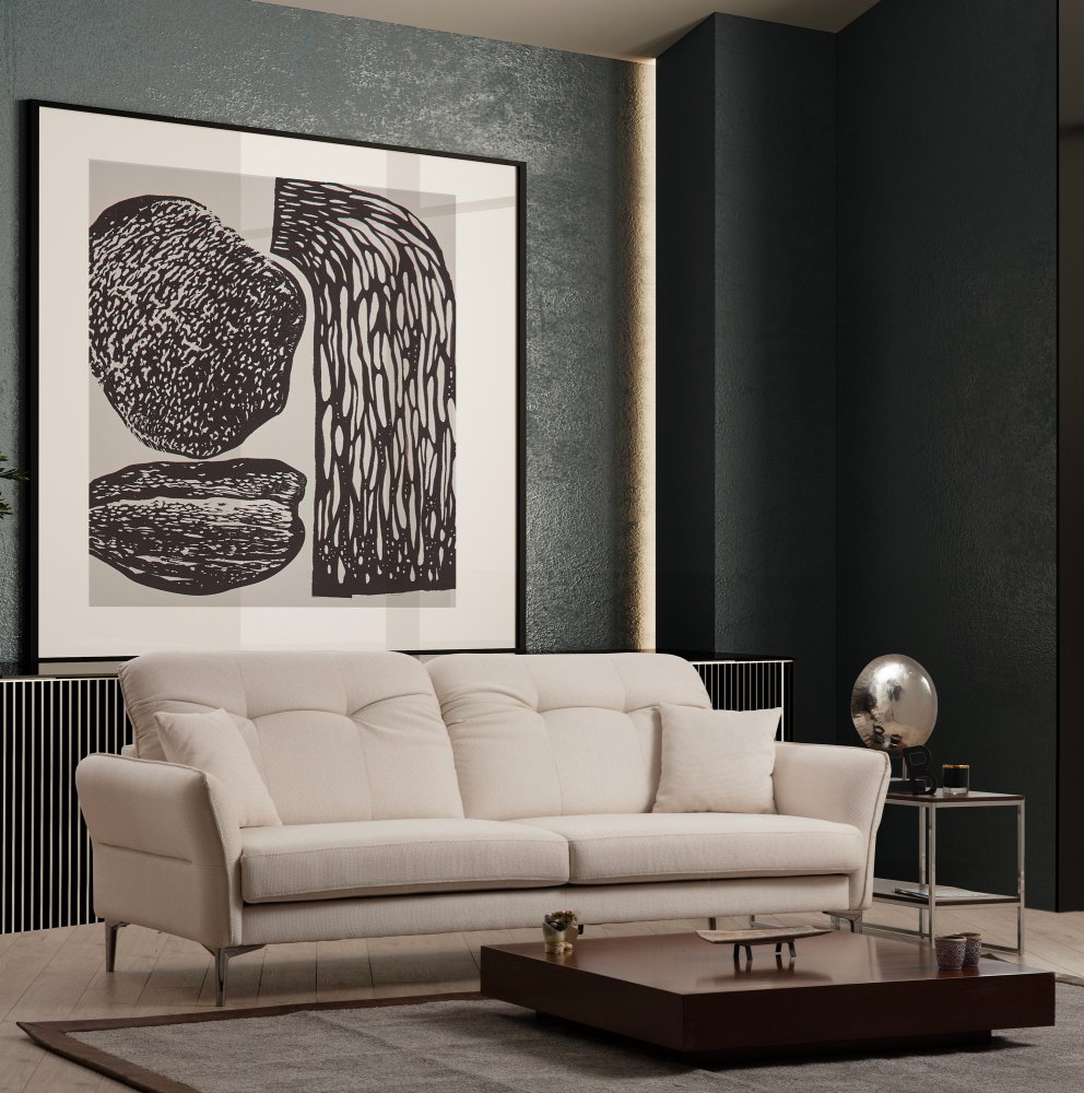 Trojmiestna pohovka Costor White - 3