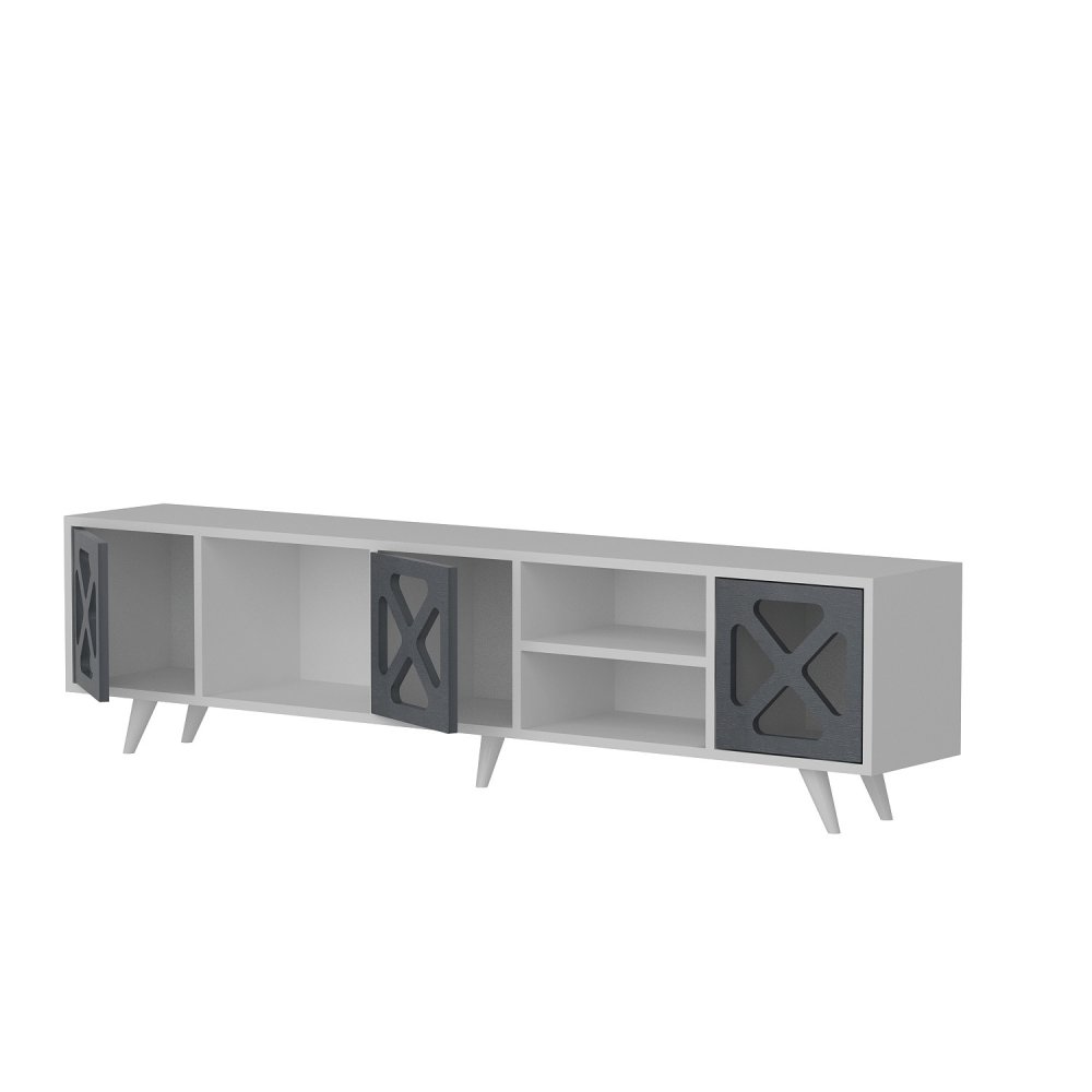 TV stolek Sinef - White , Anthracite (obrázek 4)