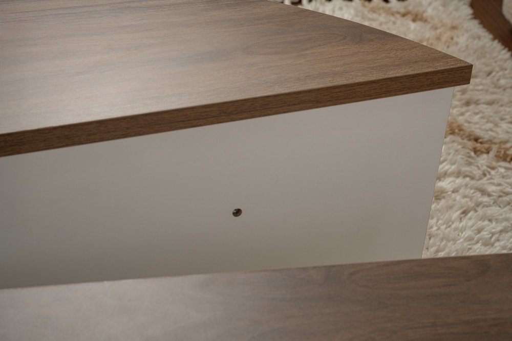 Konferenční stolek Orion - Walnut, White (obrázek 6)