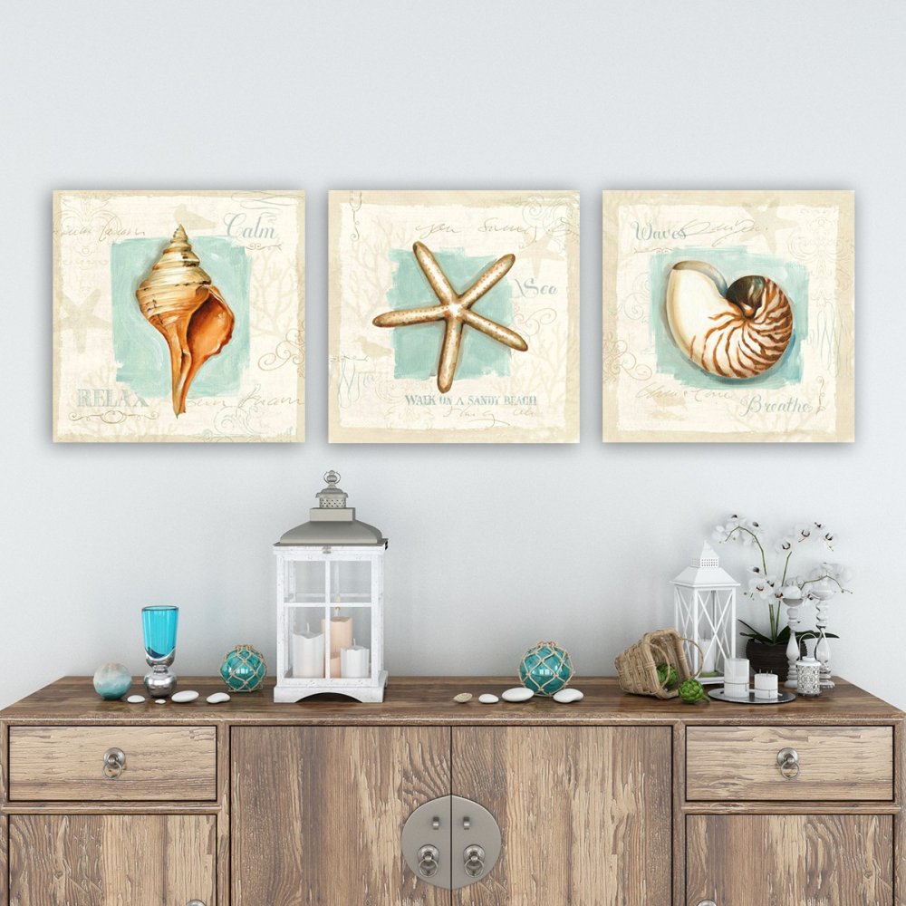 Dekoratívny obraz na plátne (3 kusy) pmdr44