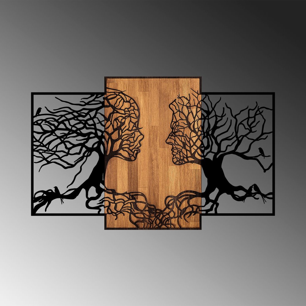 Dekorativní dřevěný doplněk na zeď Tree Love - 312 (obrázek 5)