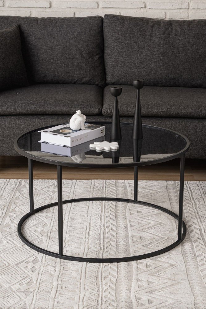 Konferenčný stolík Startis 80 - Black, Fume