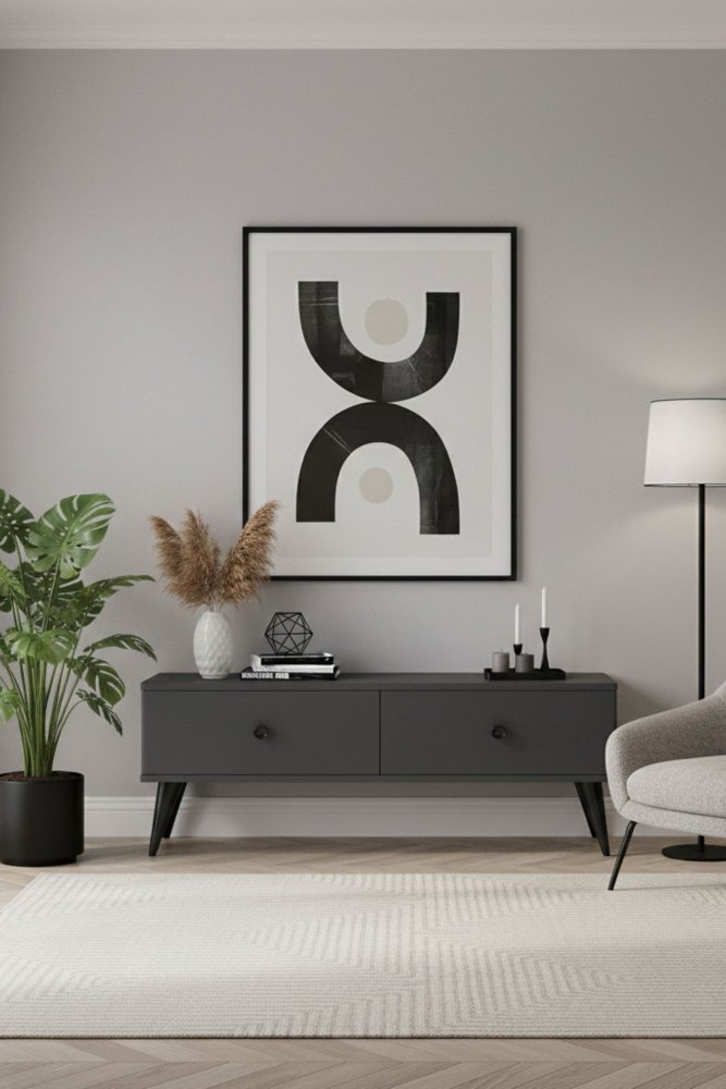 TV stolek Mona 120 - Anthracite (obrázek 6)