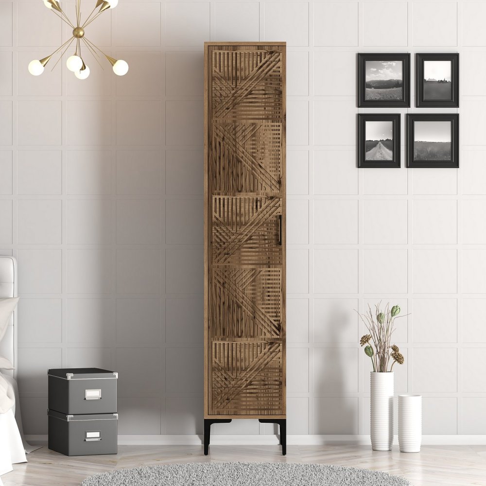 Šatní skříň Kumsal P - Walnut (obrázek 8)