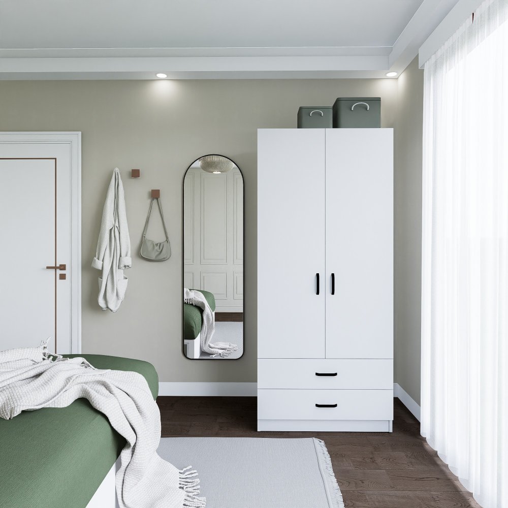 Šatní skříň Yaman 1600-042 - White (obrázek 6)