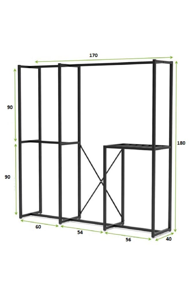 Coat Hanger B161 - Black (obrázek 3)