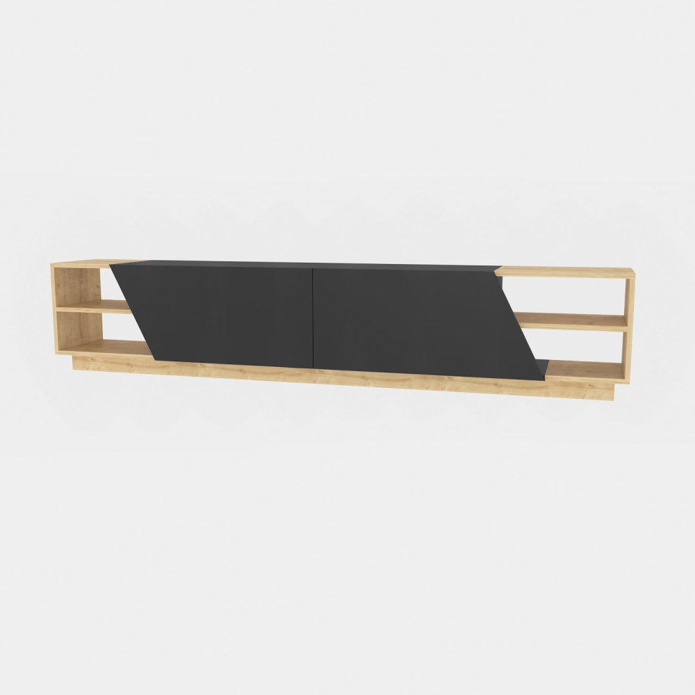 TV stolek Rhodes - Oak, Anthracite (obrázek 4)