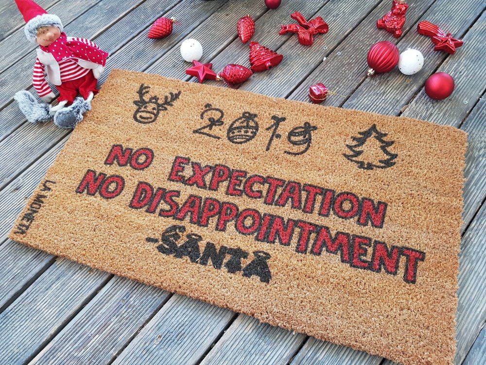 Coco Doormat No Expectations